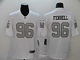 Nike Raiders 96 Clelin Ferrell White Color Rush Limited Jersey,baseball caps,new era cap wholesale,wholesale hats